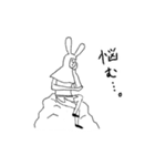 うさぎの兵士（個別スタンプ：23）