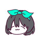 かちゅーしゃじょしのしゃしんかこう（個別スタンプ：4）
