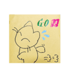 手書きねこねこのメッセージ（個別スタンプ：5）