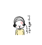 女装JKおじさん 癒しスタンプ（個別スタンプ：16）