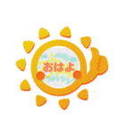 かんたんもじだけスタンプ（個別スタンプ：3）