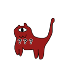 1分かからずに描いた猫（個別スタンプ：4）