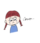 身内ネタを言う女の子（個別スタンプ：5）