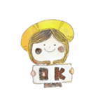 がんばれ！ぼうしちゃん！（個別スタンプ：4）