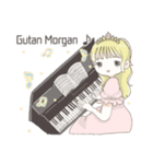 ピアノが好きな女の子 ♪（個別スタンプ：1）