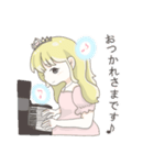 ピアノが好きな女の子 ♪（個別スタンプ：3）