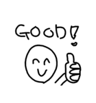 素朴な顔文字6です（個別スタンプ：7）