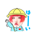 実写版赤い人〜みや〜（個別スタンプ：1）