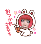 実写版赤い人〜みや〜（個別スタンプ：2）
