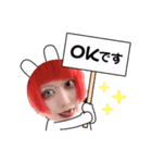 実写版赤い人〜みや〜（個別スタンプ：3）
