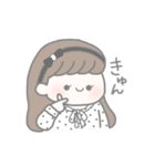 ほのぼの淡色女の子（個別スタンプ：2）