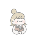 ほのぼの淡色女の子（個別スタンプ：4）
