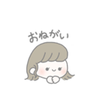 ほのぼの淡色女の子（個別スタンプ：5）