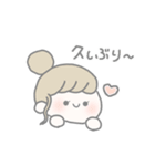 ほのぼの淡色女の子（個別スタンプ：8）