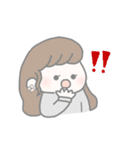 ほのぼの淡色女の子（個別スタンプ：9）