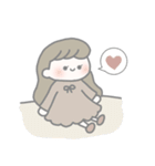 ほのぼの淡色女の子（個別スタンプ：10）