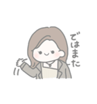 ほのぼの淡色女の子（個別スタンプ：13）
