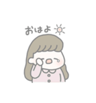 ほのぼの淡色女の子（個別スタンプ：14）