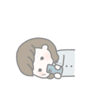 ほのぼの淡色女の子（個別スタンプ：15）