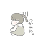 ほのぼの淡色女の子（個別スタンプ：17）