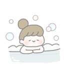 ほのぼの淡色女の子（個別スタンプ：21）