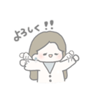 ほのぼの淡色女の子（個別スタンプ：23）
