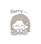 ほのぼの淡色女の子（個別スタンプ：24）