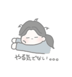 ほのぼの淡色女の子（個別スタンプ：27）