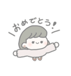 ほのぼの淡色女の子（個別スタンプ：33）