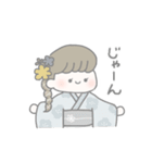 ほのぼの淡色女の子（個別スタンプ：37）