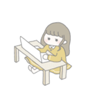 ほのぼの淡色女の子（個別スタンプ：40）