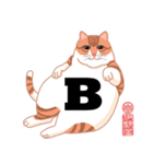 手話指文字・点字アート 英語（ネコ）（個別スタンプ：2）