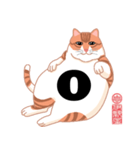手話指文字・点字アート 英語（ネコ）（個別スタンプ：15）