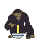 チンパンジーのスタンプ（個別スタンプ：7）
