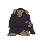 チンパンジーのスタンプ（個別スタンプ：9）