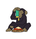 チンパンジーのスタンプ（個別スタンプ：23）