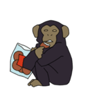 チンパンジーのスタンプ（個別スタンプ：32）