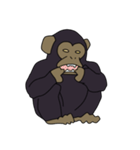 チンパンジーのスタンプ（個別スタンプ：40）