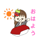 よく使える！鬼のお面をつけた女の子（個別スタンプ：17）