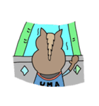 ウマのりくん。3（個別スタンプ：6）
