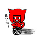 猫みたいな赤い子3（個別スタンプ：4）
