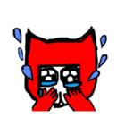 猫みたいな赤い子3（個別スタンプ：8）