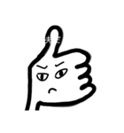 頼りない親指（個別スタンプ：8）