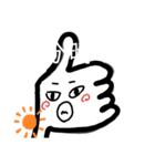 頼りない親指（個別スタンプ：13）