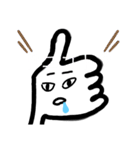 頼りない親指（個別スタンプ：16）