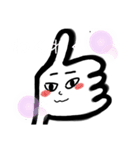 頼りない親指（個別スタンプ：29）