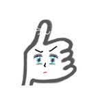 頼りない親指（個別スタンプ：30）