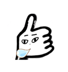 頼りない親指（個別スタンプ：33）