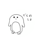 顔は変わらず言ってることは可愛いペンギン（個別スタンプ：16）