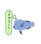 いかつい魚は何か考えている（個別スタンプ：6）